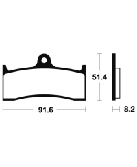 Plaquettes de frein TECNIUM Performance metal fritte - MF176 MF176