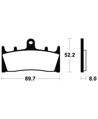 Plaquettes de frein TECNIUM Performance metal fritte - MF186 MF186