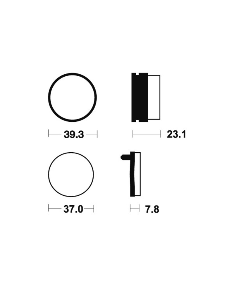 Plaquettes de frein TECNIUM MX/Quad metal fritte - MO137 MO137