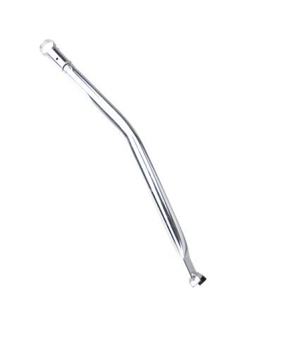 RAIDISSEUR CADRE/BARRE DE RENFORT CYCLO  ADAPT. MBK 51 COUDE ROND CHROME