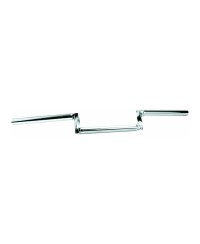 GUIDON CYCLO Z.BARRE TORSADE H5 CHROME