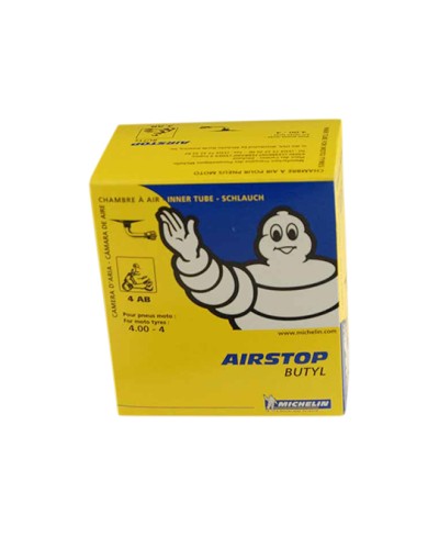 CHAMBRE A AIR SCOOTER  4" 4.00 X 4 MICHELIN AIRSTOP 4AB (VALVE COUDEE 90°)