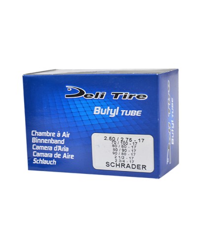 CHAMBRE A AIR CYCLO 17" 2.50-2.75 X 17 DELI TIRE U237S VS