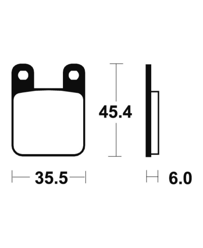 Plaquettes de frein TECNIUM Racing MX/Quad metal fritte - MOR59 MOR59