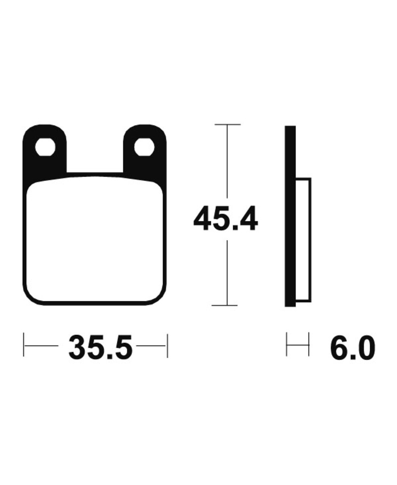 Plaquettes de frein TECNIUM Racing MX/Quad metal fritte - MOR59 MOR59