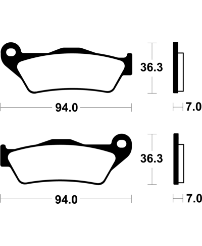 Plaquettes de frein TECNIUM Performance metal fritte - MR503 MR503