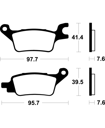 Plaquettes de frein TECNIUM Scooter organique - ME510 ME510