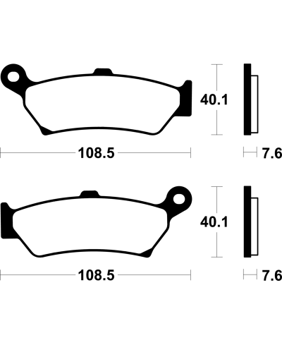 Plaquettes de frein TECNIUM Performance metal fritte - MR505 MR505