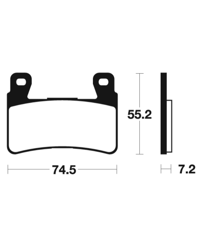 Plaquettes de frein TECNIUM Racing metal fritte carbone - MCR234 MCR234