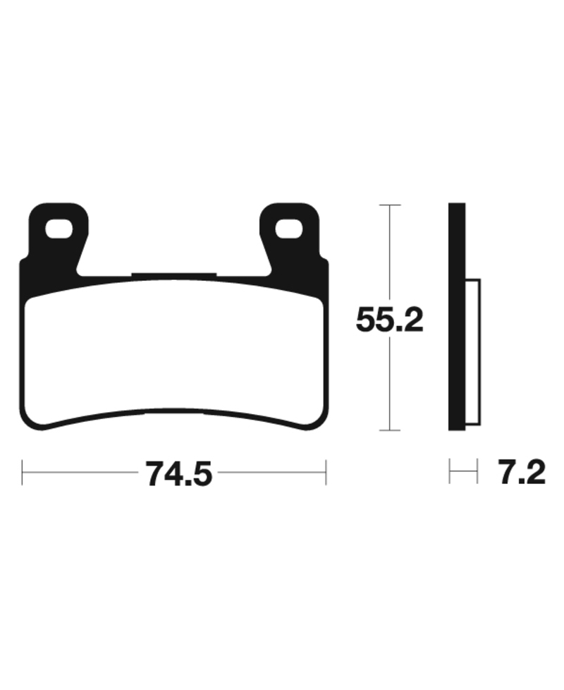 Plaquettes de frein TECNIUM Racing metal fritte carbone - MCR234 MCR234