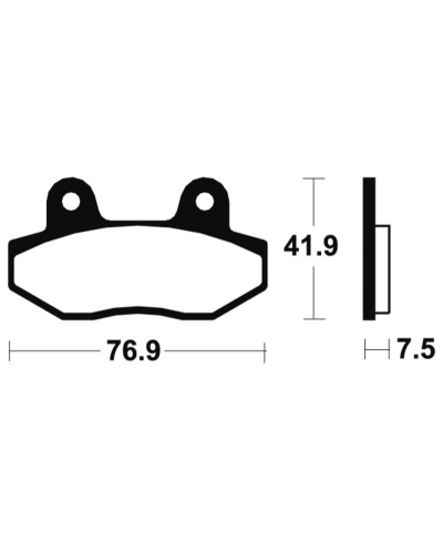 Plaquettes de frein TECNIUM Performance metal fritte - MF314 MF314