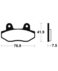 Plaquettes de frein TECNIUM Performance metal fritte - MF314 MF314