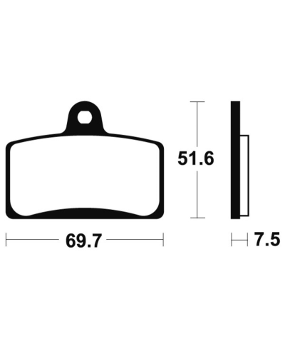 Plaquettes de frein TECNIUM Performance metal fritte - MF321 MF321