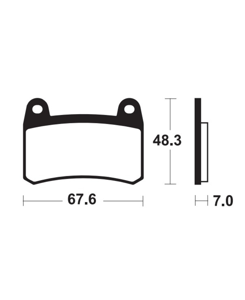 Plaquettes de frein TECNIUM Performance metal fritte - MF433 MF433
