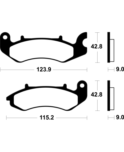 Plaquettes de frein TECNIUM scooter organique - ME468 ME468