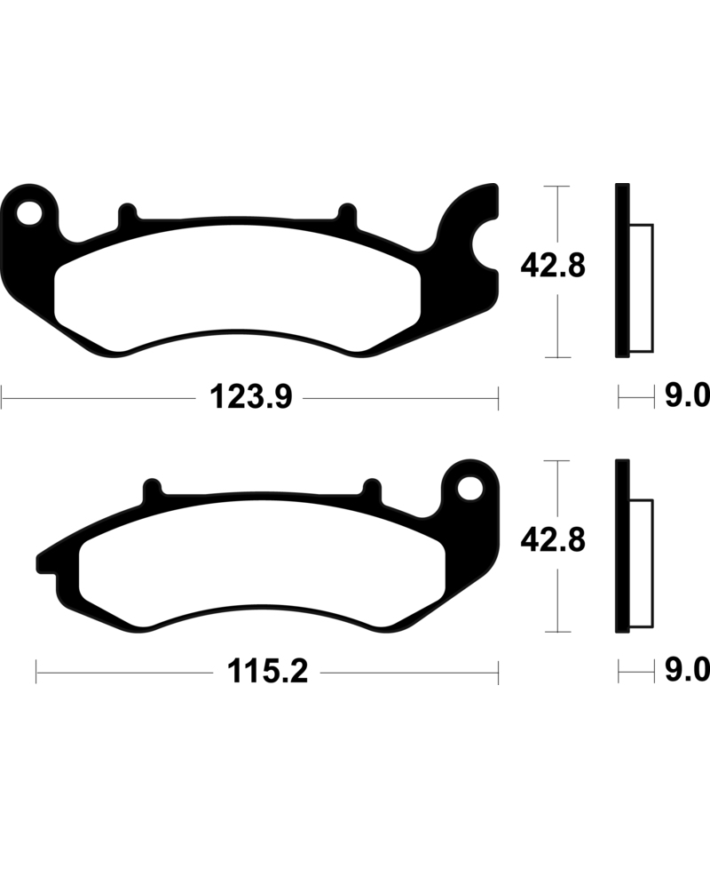 Plaquettes de frein TECNIUM scooter organique - ME468 ME468