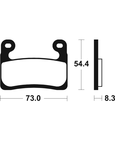 Plaquettes de frein TECNIUM Performance metal fritte - MF460 MF460
