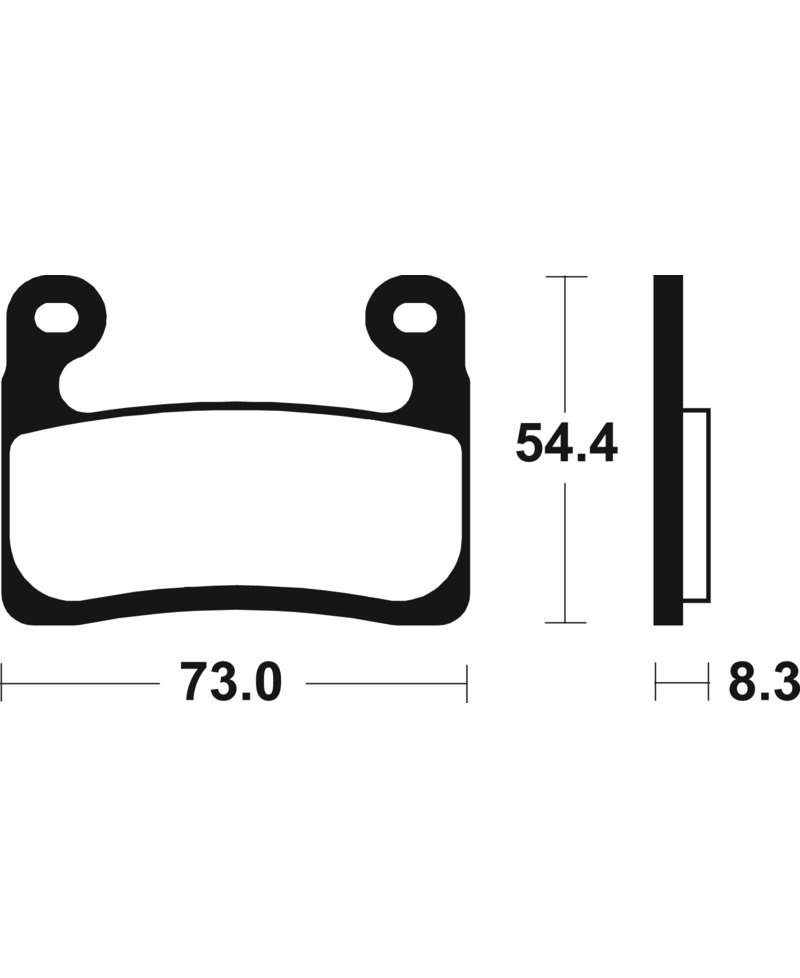 Plaquettes de frein TECNIUM Performance metal fritte - MF460 MF460