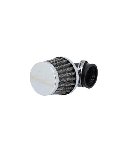 FILTRE A AIR ACIER POLINI TYPE K&N D.34 COUDE 90°