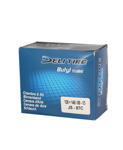 CHAMBRE A AIR SCOOTER 13" 130+140/60 X 13 DELI TIRE U513 (VALVE COUDEE 90°)