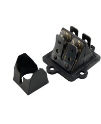 CLAPET SCOOTER MALOSSI VL12 CARBONE ADAPT. NITRO/SR50/F12/OVETTO/MACH G (4 LAMELLES)