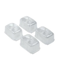 CABOCHON CLIGNO SCOOTER TUN'R* ADAPT. STUNT/SLIDER TRANSPARENT AV+AR (X4)