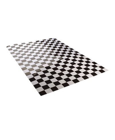 AUTOCOLLANT DAMIER NOIR/BLANC (20X24CM)