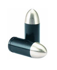 CAPUCHON/BOUCHON VALVE TUN'R OBUS LISSE NOIR (X2)