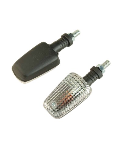 CLIGNOTANT TUN'R* RECTANGLE  F.COURTE NOIR/TRANSPARENT+AMPOULES ORANGE (PR)