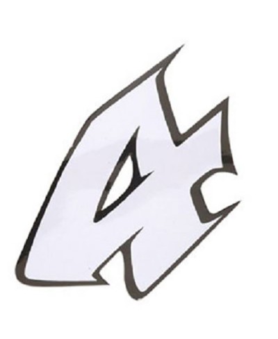 AUTOCOLLANT NUMERO 4 BLANC L13
