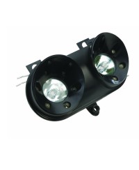 DOUBLE OPTIQUE TUN'R* ADAPT. BOOSTER ROCKET/NEXT NOIR AVEC LEDS BLEUES