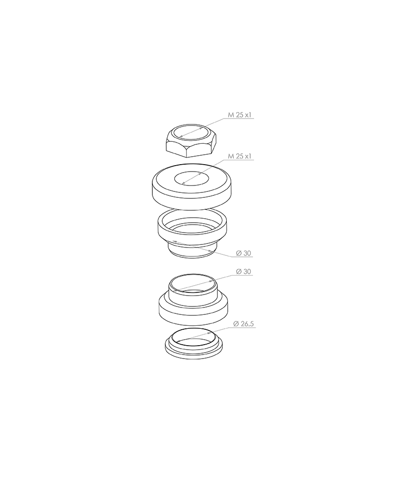 JEU DIRECTION CYCLO TEKNIX ADAPT. MBK 51/88/DAKOTA/41/PHENIX