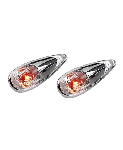 FEU DECORATIF TUN'R* GOUTTE D'EAU MICRO CLIPS ECLAIRAGE ORANGE/CHROME (PR)