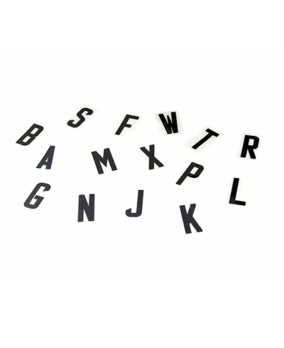 LETTRE SCOOTER PROPLAQUES 42MM B NOIR (50)