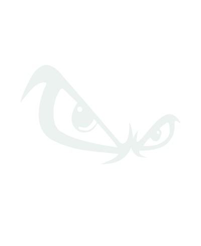 AUTOCOLLANT CRUEL REGARD MECHANT BLANC (6X10CM)