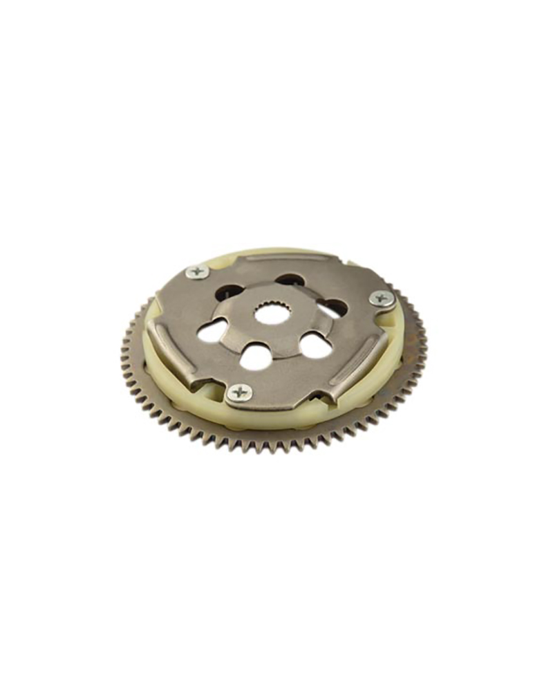 COURONNE DEMARREUR CPTE SCOOTER TEKNIX + ROUE LIBRE + CAGE AIGUILLE ADAPT. BOOSTER/NITRO