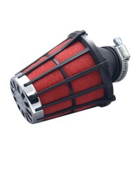 FILTRE A AIR MALOSSI E5 D.28 ADAPT. SPEEDFIGHT/TREKKER NOIR MOUSSE ROUGE