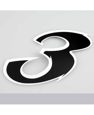 AUTOCOLLANT NUMERO 3 NOIR L 9CM