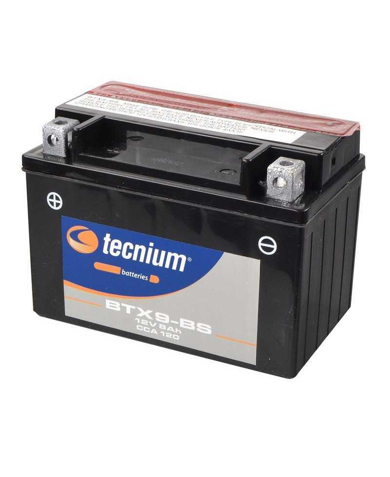 Batterie TECNIUM BTX9-BS sans entretien avec pack acide
