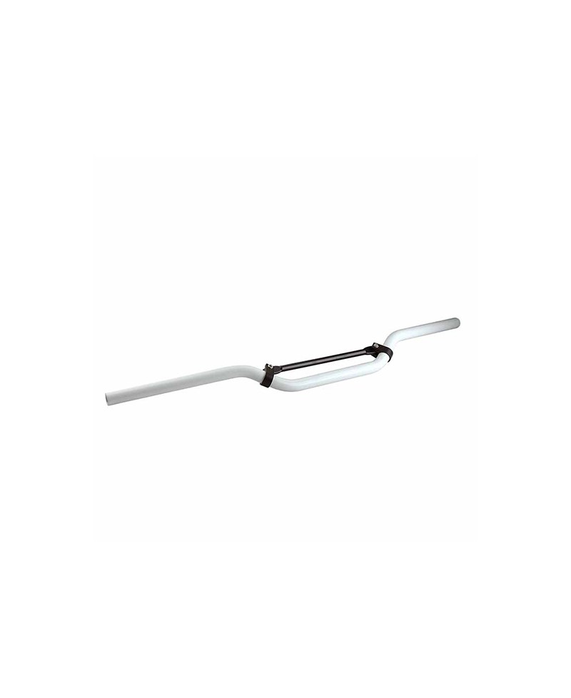 GUIDON MECABOITE/MOTO TUN'R CROSS ALU BLANC (L810 H 55)