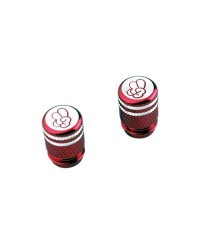 CAPUCHON/BOUCHON VALVE TUN'R TO COOL MOLETE ROUGE (X2)