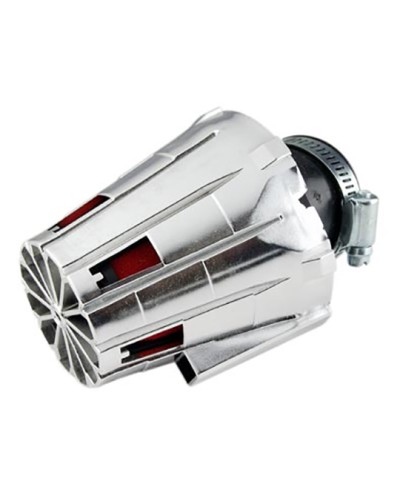 FILTRE A AIR TUN'R D28-35 E5 COUDE 45° CHROME