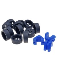 COUVERCLE ROULEAU/GALET POLINI 15X12 (JEU) + GUIDE/TACQUET