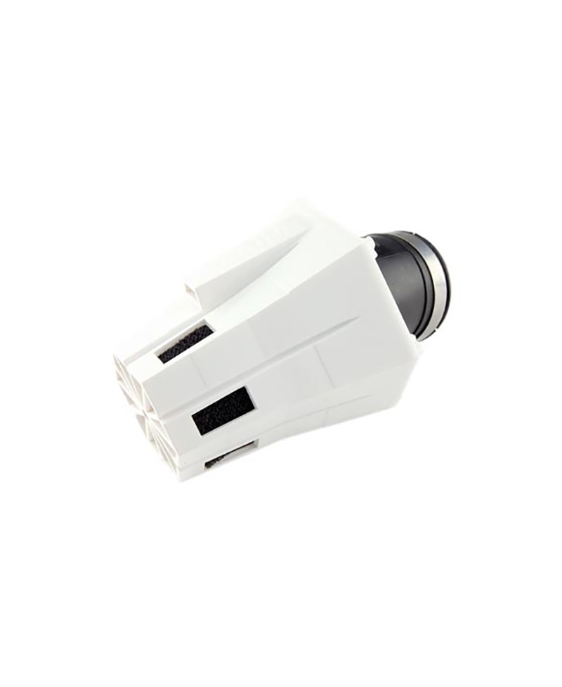 FILTRE A AIR TUN'R D28-35 EVOLUT 2 COUDE 30° CORPS BLANC/MOUSSE NOIR