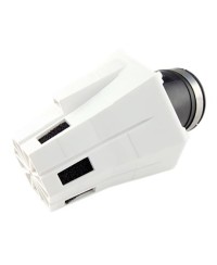 FILTRE A AIR TUN'R D28-35 EVOLUT 2 COUDE 30° CORPS BLANC/MOUSSE NOIR