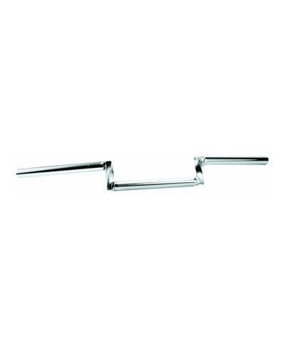 GUIDON CYCLO Z.BARRE TORSADE H5 CHROME