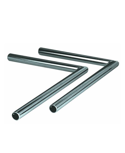 GUIDON CYCLO EQUERRE ADAPT. 103 MVL/VOGUE 30CM 90 LISSE CHROME (PR)