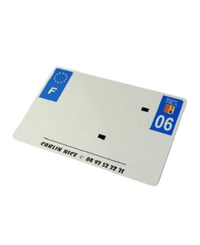 PLAQUE IMMAT. TIFLEX PREPERCEE BLANCHE SIV 210X140 PERSO (X50)