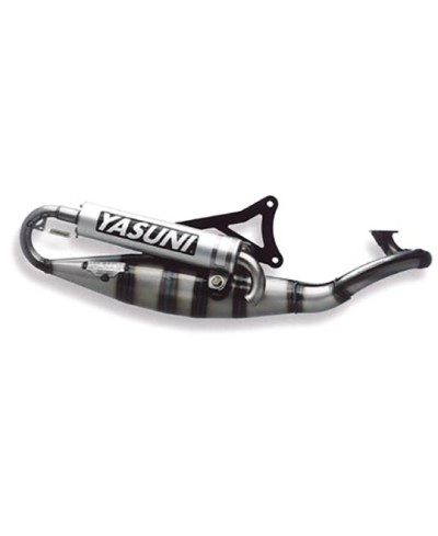 POT SCOOTER DE YASUNI R ADAPT. NITRO/AEROX/OVETTO/NEOS/MACH G/JOG R SILENCIEUX ARGENT