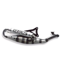 POT SCOOTER DE YASUNI R ADAPT. NITRO/AEROX/OVETTO/NEOS/MACH G/JOG R SILENCIEUX ARGENT